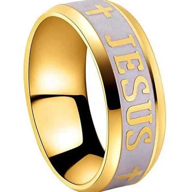 Jesus Cross Ring strong and durable To God be The Glory Creations 13 Gold
