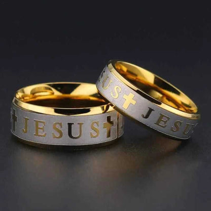 Jesus Cross Ring strong and durable To God be The Glory Creations