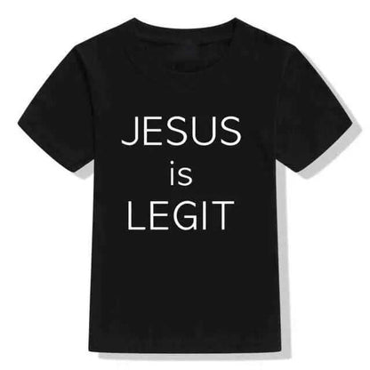 Jesus Is Legit Faith Jesus Saves Toddler To God be The Glory Creations 54T1-KSTBK- 12T