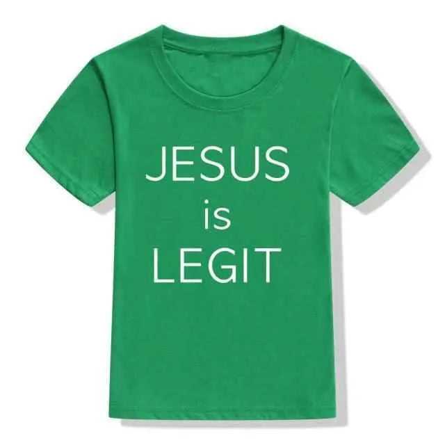 Jesus Is Legit Faith Jesus Saves Toddler To God be The Glory Creations 54T1-KSTGN- 12M