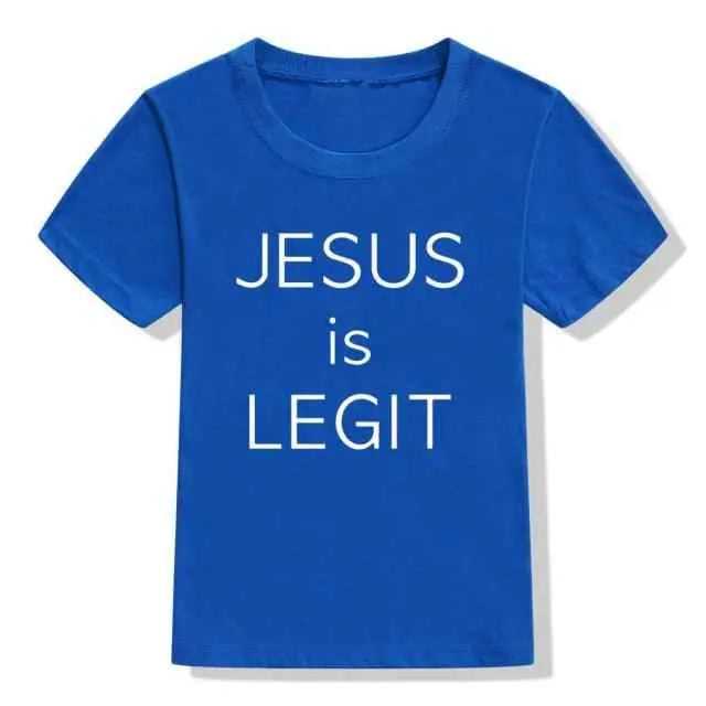 Jesus Is Legit Faith Jesus Saves Toddler To God be The Glory Creations 54T1-KSTBU- 12M