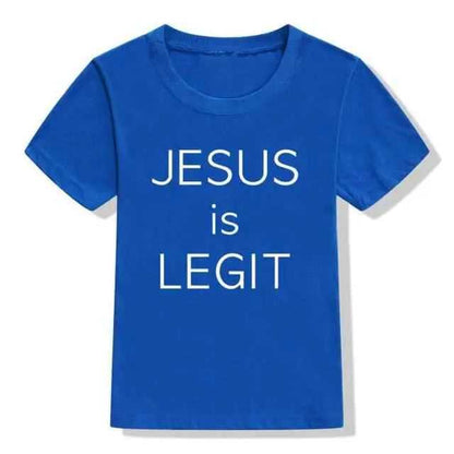 Jesus Is Legit Faith Jesus Saves Toddler To God be The Glory Creations 54T1-KSTBU- 12M