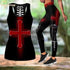 Jesus Knight Templar Yoga Set Women To God be The Glory Creations Tank Legging XS