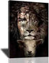 Jesus Lion And Lamb Canvas Art Decor To God be The Glory Creations 20x30cm no frame 2 CN