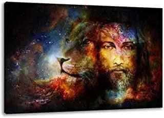 Jesus Lion And Lamb Canvas Art Decor To God be The Glory Creations 30x40cm no frame 18 CN