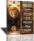 Jesus Lion And Lamb Canvas Art Decor To God be The Glory Creations 20x30cm no frame 6 CN