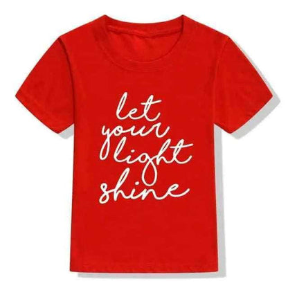 Let Your Light Shine Kids Shirt To God be The Glory Creations 53J9-KSTRD- 12T