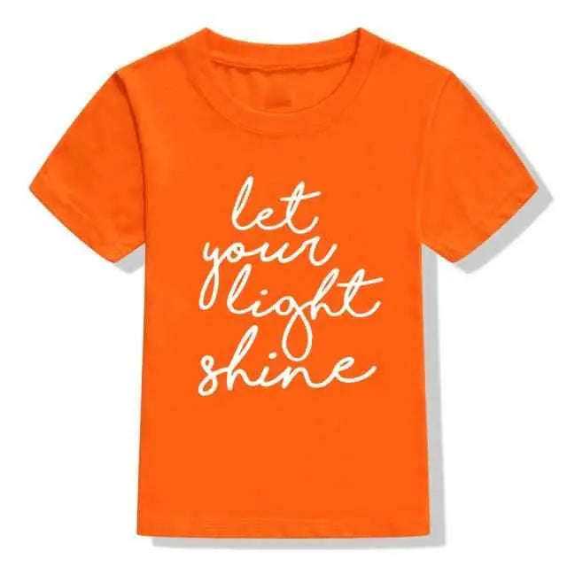 Let Your Light Shine Kids Shirt To God be The Glory Creations 53J9-KSTOG- 12T