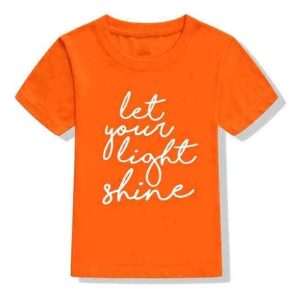 Let Your Light Shine Kids Shirt To God be The Glory Creations 53J9-KSTOG- 12T