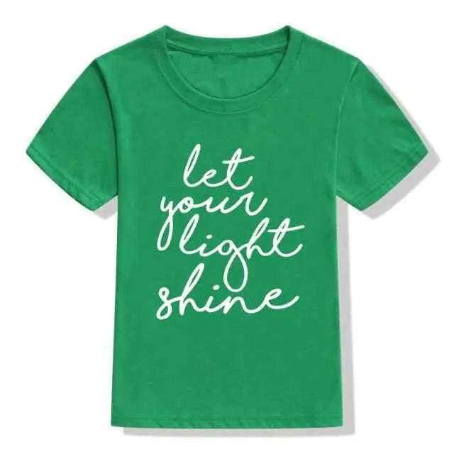 Let Your Light Shine Kids Shirt To God be The Glory Creations 53J9-KSTGN- 12T