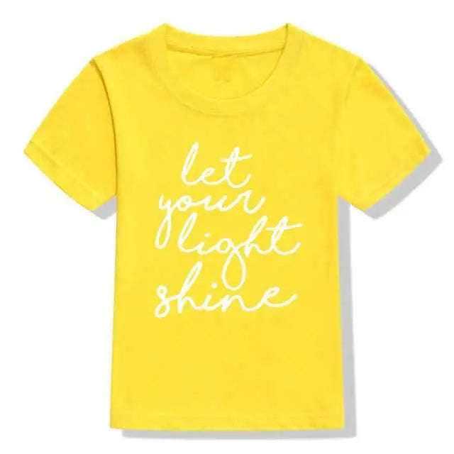 Let Your Light Shine Kids Shirt To God be The Glory Creations 53J9-KSTYE- 12T