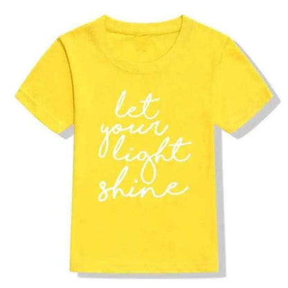 Let Your Light Shine Kids Shirt To God be The Glory Creations 53J9-KSTYE- 12T