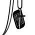 Military Style Dog Tags Cross Pendant Necklace To God be The Glory Creations Black 3 52cm