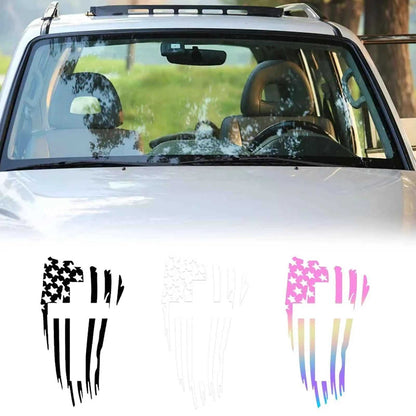 National Flag Christian Cross Car Stickers 5.51*3.27in To God be The Glory Creations