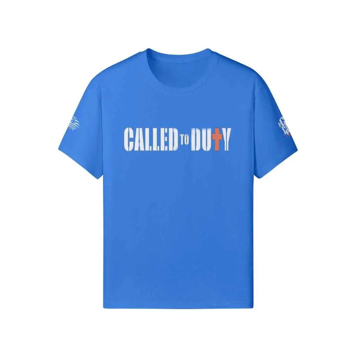 New Called to Duty T-shirt soft PODpartner Fun Blue XS