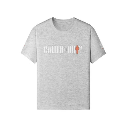 New Called to Duty T-shirt soft PODpartner Heather Gray XS