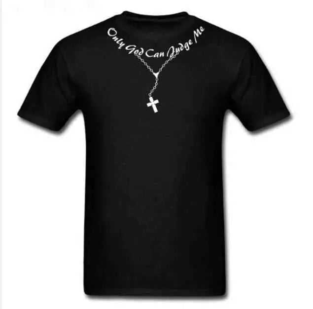 Christian Cross necklace shirt 0 To God be The Glory Creations Black - white txt S