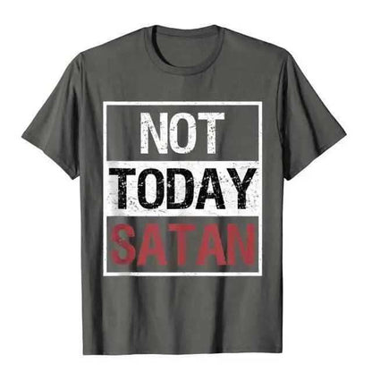 Not Today Satan T-Shirt religious To God be The Glory Creations