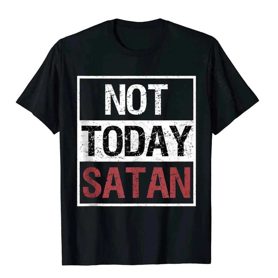 Not Today Satan T-Shirt religious To God be The Glory Creations
