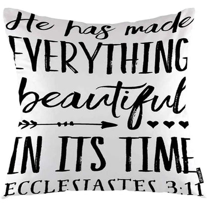 oFloral Letter Throw Pillow Covers To God be The Glory Creations