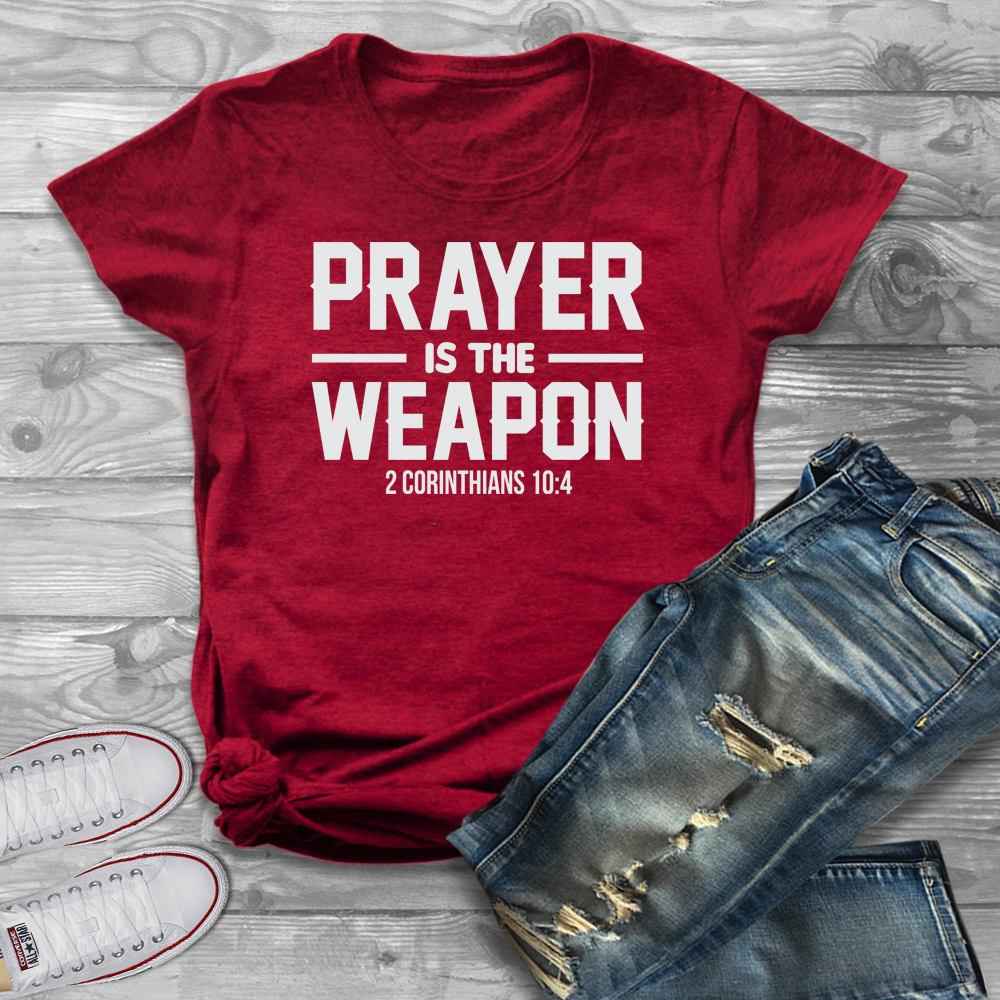 Prayer is The Weapon Corinthians T-Shirt To God be The Glory Creations