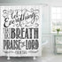 Psalms Let Everything Shower Curtain To God be The Glory Creations