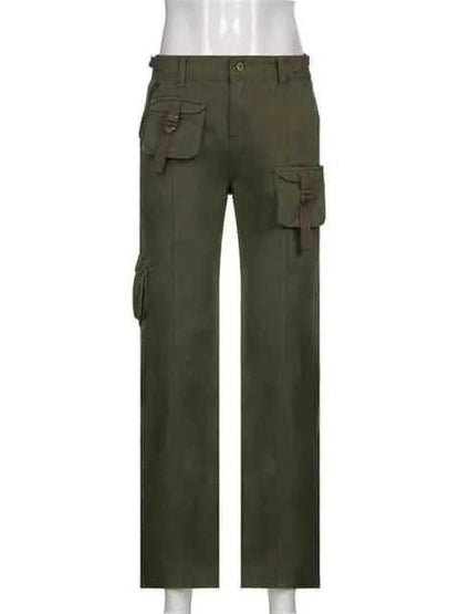 retro grunge cargo jeans Streetwear To God be The Glory Creations Army Green M