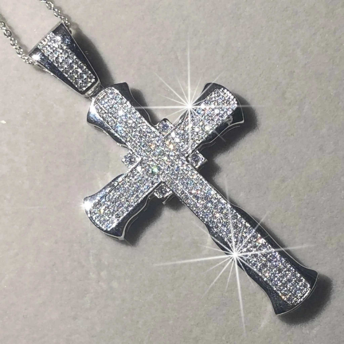 Silver Exquisite Bible Jesus Cross Pendant Necklace To God be The Glory Creations