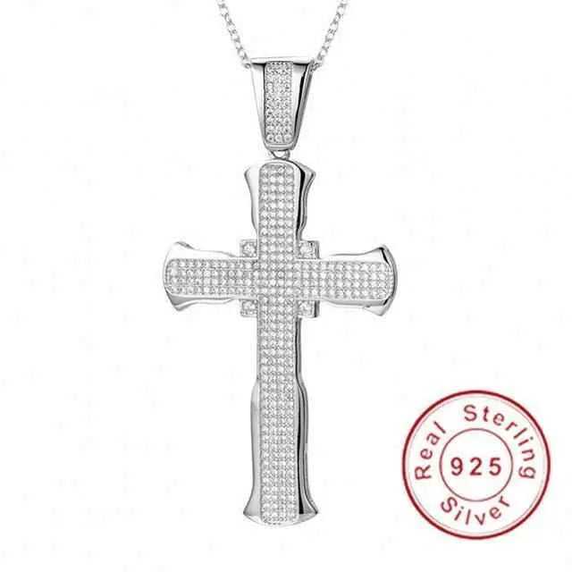 Silver Exquisite Bible Jesus Cross Pendant Necklace To God be The Glory Creations silver