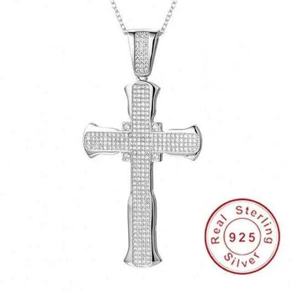 Silver Exquisite Bible Jesus Cross Pendant Necklace To God be The Glory Creations silver