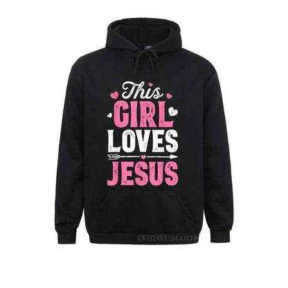 This Girl Loves Jesus Hoodie Heavy To God be The Glory Creations