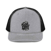 Trucker Cap durable one size fits all Clothing Accessories To God be The Glory Creations Heather Grey / Black