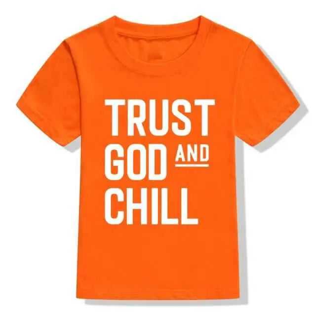 Trust God and Chill Shirt Baby Kids T-Shirt Religious To God be The Glory Creations 54K3-KSTOG- 12M