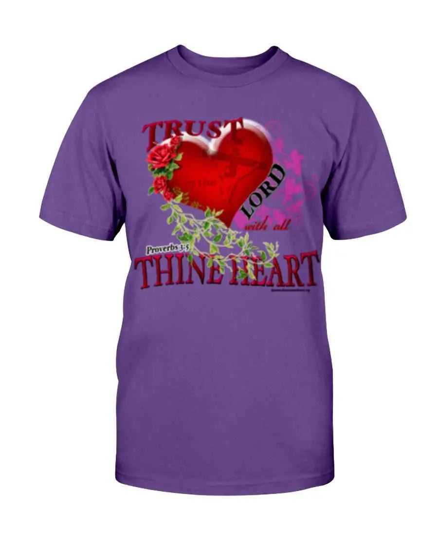 Trust the Lord T-Shirt Shirts Fuel Purple S