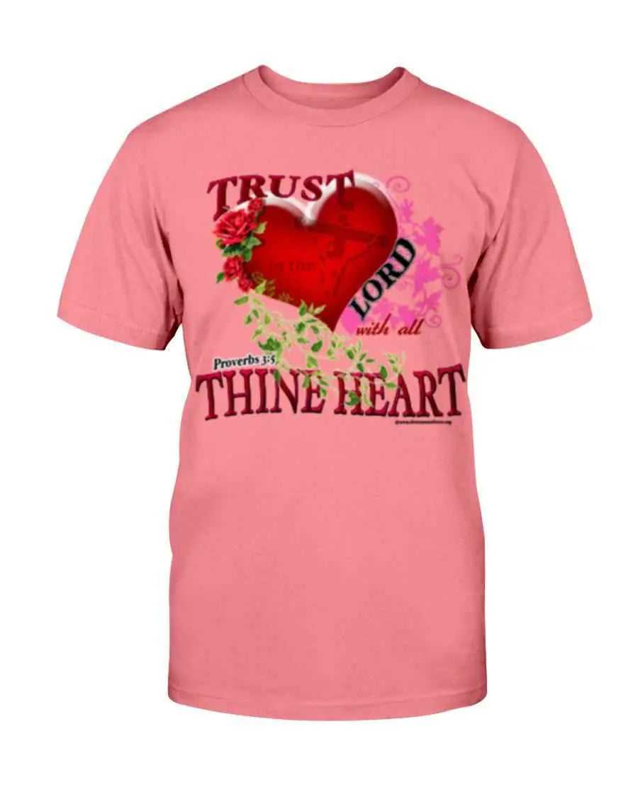 Trust the Lord T-Shirt Shirts Fuel Coral Silk S