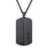 Stainless Steel Men Cross Dog Tag Prayer To God be The Glory Creations Black Gun Plated