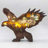 Wooden Hollowed Small Eagle LED Light To God be The Glory Creations Eagle with Light