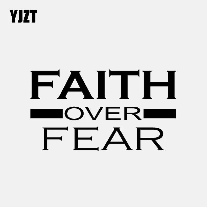FAITH OVER FEAR VINYL DECAL CHRISTIAN GOD JESUS CAR STICKER To God be The Glory Creations
